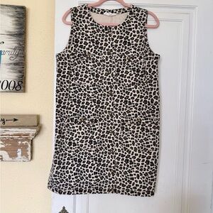 entro Animal Print Denim Mini Dress